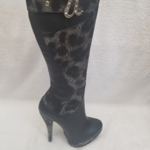 Sexy new tall brushed leather womens boots! - Picture 8 of 10
